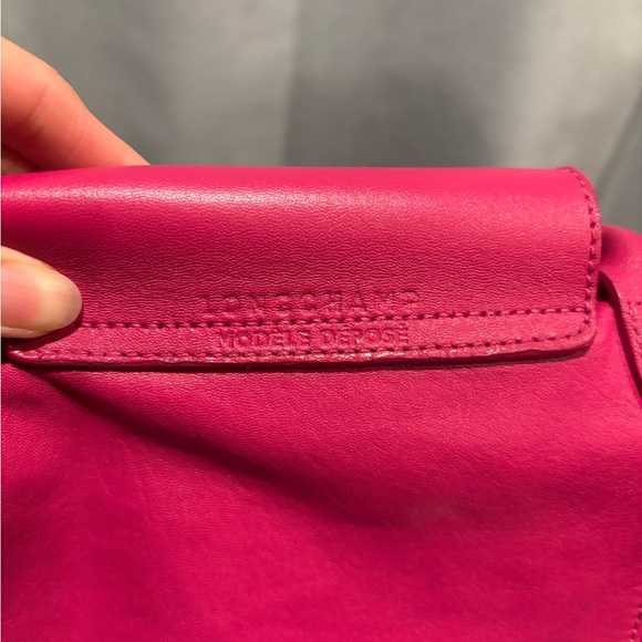 Authentic Longchamp Le Pliage Cuir Leather Zip Tote medium Shoulder Bag - Picture 2 of 16